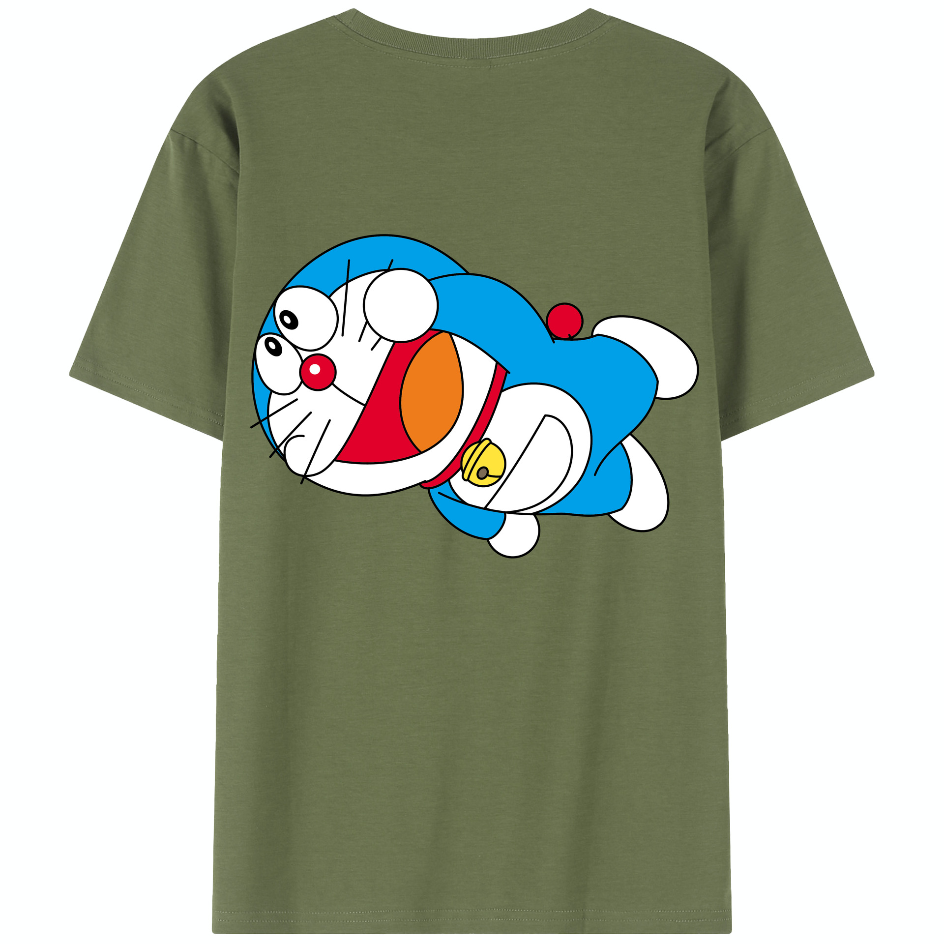 （画像用） ドラえもん Doraemon 綿100％半袖Tシャツ（背面プリント）